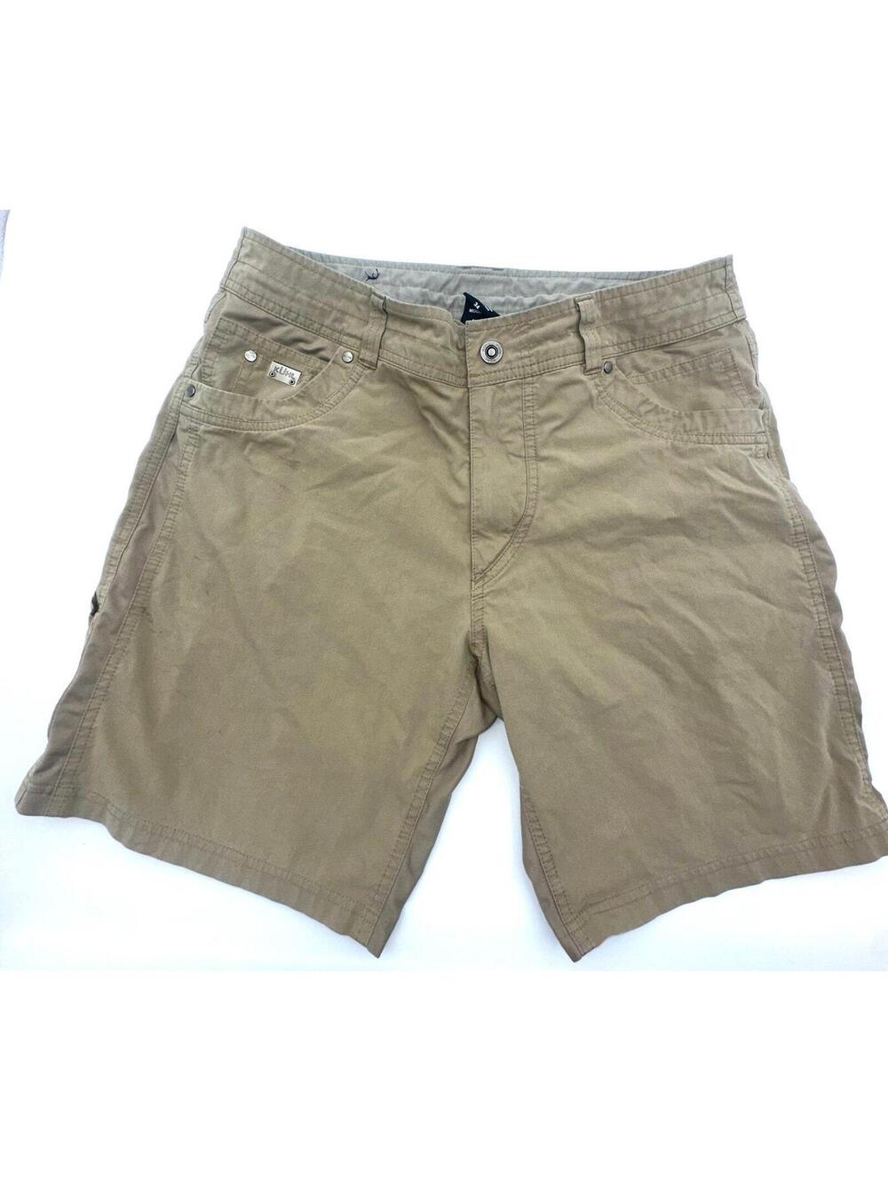 Kuhl Mens Hiking Shorts Size 34 Brown Stretch Outdoor Hike